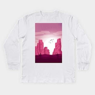 The forgotten desert Kids Long Sleeve T-Shirt